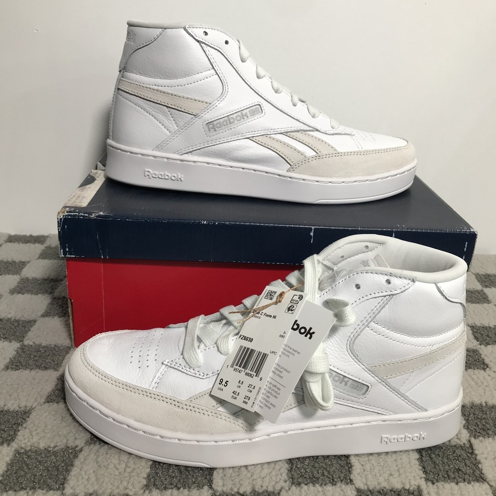 Reebok Tennis Shoes Universal Men Club C Form Hi White FZ6030 Mens 9.5 Sneakers